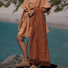 Load image into Gallery viewer, Solstice Chocolate Beach Towel