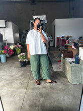 Load image into Gallery viewer, Acid Wash Barrel Pants Olive