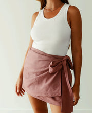 Load image into Gallery viewer, By Billie SARONG SKIRT - PINK CHECK