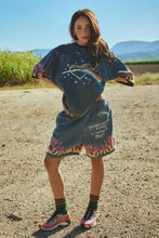 Load image into Gallery viewer, SABBI THE VERY OVERSIZED FLAMING PRISM TEE - BLACK