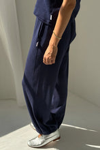 Load image into Gallery viewer, LE BON SHOPPE POINTELLE BALLOON PANTS - NAVY