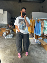 Load image into Gallery viewer, Acid Wash Barrel Pants Black