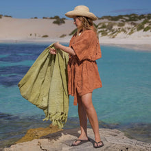 Load image into Gallery viewer, Solstice Chocolate Towelling Robe