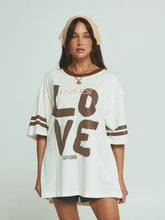 Load image into Gallery viewer, SABBI THE VERY OVERSIZED LOVE REVOLUTION TEE - OFF WHITE