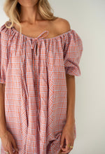 Load image into Gallery viewer, BARE ROAD - CHLOE DRESS in Lilac Orange Seersucker