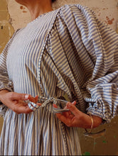 Load image into Gallery viewer, Ticking Stripe Summer Dress Handwoven in Organic Cotton