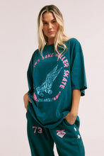 Load image into Gallery viewer, SABBI THE VERY OVERSIZED SKATE DON'T HATE TEE - TEAL