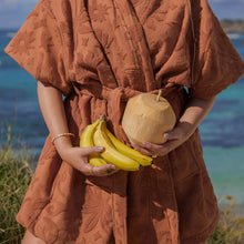 Load image into Gallery viewer, Solstice Chocolate Towelling Robe
