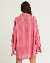 Load image into Gallery viewer, SABBI THE DON JULIO SHIRT - POP STRIPE PEACH