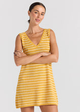 Load image into Gallery viewer, Poolside Paradiso - Surfside V Knit Dress - Sunshine