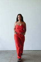 Load image into Gallery viewer, By Billie BAGGY MID RISE JEAN - RED
