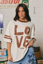 Load image into Gallery viewer, SABBI THE VERY OVERSIZED LOVE REVOLUTION TEE - OFF WHITE