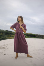Load image into Gallery viewer, BARE ROAD DARCEY MIDI DRESS in Fig Hemp Check