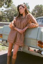 Load image into Gallery viewer, DELILAH MINI DRESS - WALNUT