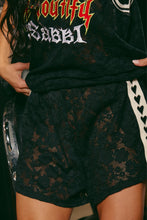 Load image into Gallery viewer, SABBI LACE BOXER SHORTS - BLACK