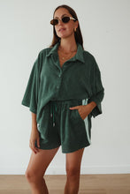 Load image into Gallery viewer, LADIES LUCKY DAY TERRY SHIRT - JADE