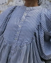 Load image into Gallery viewer, Asha Ticking Stripe Dress - Handwoven Organic Cotton