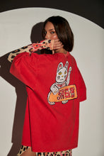 Load image into Gallery viewer, SABBI CHAMPAGNE TATTOO TEE - RED
