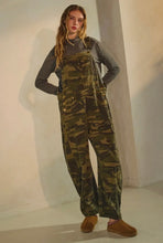 Load image into Gallery viewer, Camo Barrel-Leg Overalls