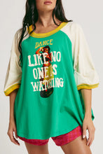 Load image into Gallery viewer, SABBI THE DANCE RAGLAN TEE - GREEN