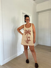 Load image into Gallery viewer, Poolside Paradiso Palm Beach U Crochet Knit Dress - Sand