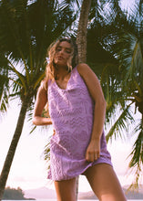 Load image into Gallery viewer, Mai Tai V Tunic Towelling Dress - Lilac