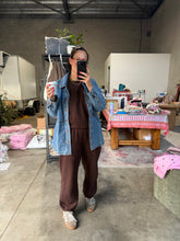 Load image into Gallery viewer, LE BON SHOPPE FRENCH TERRY BALLOON PANTS - COCOA BEAN