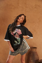 Load image into Gallery viewer, SABBI THE VERY OVERSIZED LUCKY MERMAID TEE -BLACK