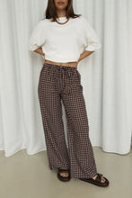 Load image into Gallery viewer, Bobbi Pant | Gingham Chocolate