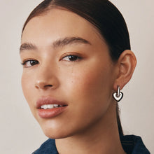 Load image into Gallery viewer, GIMME LISA PUFFY HEART EARRINGS (SILVER)