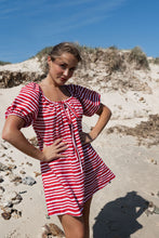 Load image into Gallery viewer, The Betty Dress | Striped Red + Pink