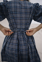 Load image into Gallery viewer, BARE ROAD PALOMA MINI DRESS in Navy Plaid