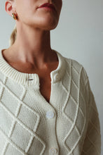 Load image into Gallery viewer, By Billie CROCHET KNIT CARDIGAN - CREAM