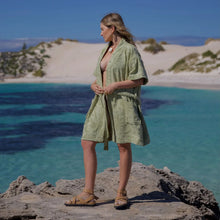 Load image into Gallery viewer, Solstice Matcha Towelling Robe