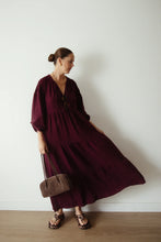 Load image into Gallery viewer, Ladies Dawn Midi Dress - Burgundy