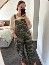 Load image into Gallery viewer, Camo Barrel-Leg Overalls