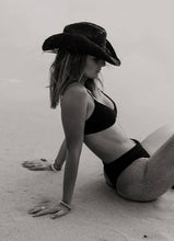 Load image into Gallery viewer, Sunday's Raffia Hat Black