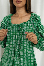 Load image into Gallery viewer, Effy Dress | Gingham Emerald