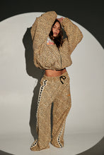 Load image into Gallery viewer, SABBI RAVING HEARTS PANTS - DRILL LEOPARD