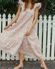 Load image into Gallery viewer, Oak Meadow Frill Tea Midi Dress in Butterfly