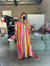 Load image into Gallery viewer, La Bohème Girls Camila Maxi Dress Candy Stripe