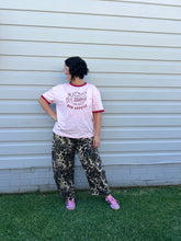 Load image into Gallery viewer, Washed Leopard Printed Barrel Jean