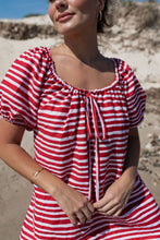 Load image into Gallery viewer, The Betty Dress | Striped Red + Pink