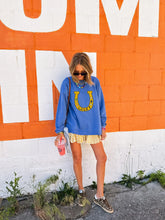 Load image into Gallery viewer, ETTA OG | LUCKY YOU SWEATSHIRT - BLUE