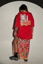 Load image into Gallery viewer, SABBI CHAMPAGNE TATTOO TEE - RED