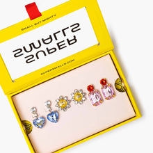 Load image into Gallery viewer, SUPER SMALLS DINNER & A MOVIE CLIP-ON EARRING SET