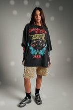 Load image into Gallery viewer, SABBI CHAMPANGE TATTOO TEE - BLACK