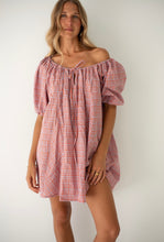 Load image into Gallery viewer, BARE ROAD - CHLOE DRESS in Lilac Orange Seersucker