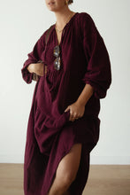 Load image into Gallery viewer, Ladies Dawn Midi Dress - Burgundy