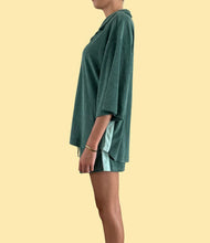 Load image into Gallery viewer, LADIES LUCKY DAY TERRY SHIRT - JADE